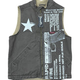 Vintage South Ammo Rapid Fire Sherpa Vest - Brown/Gray (Adult Medium)