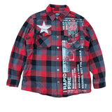 Vintage South Ammo Rapid Fire Flannel- Red/Black/Gray (Adult Medium)