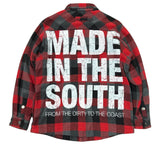 Vintage South Ammo Rapid Fire Flannel- Red/Black/Gray (Adult Medium)