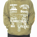 Vintage Lonestar State Hoodie - Olive (Adult Large)