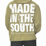 Vintage Lonestar State Hoodie - Olive (Adult Large)