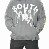 Vintage South Horses Hoodie - Gray (Adult Large)