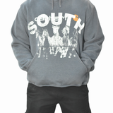 Vintage South Horses Hoodie - Gray (Adult Large)