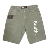 MITS South Logo Denim Shorts - Cement Wrangler (31W)