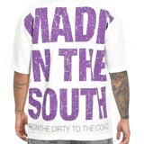 MITS Signature T-Shirt - Off White/ Purple