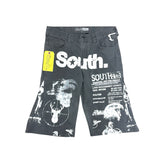 South Archive Wide Bottom Shorts - (34W) Gray (1 OF 1) WBS-018