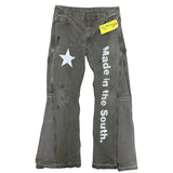 South Archive Flare Jeans - (36x34) Brown/Gray (1 OF 1) FJC-007