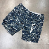 MITS Vintage Cargo Shorts - Blue Camo (XXXL)