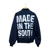 South Archive Patch Bomber Jacket - (XL) Navy WJ-003