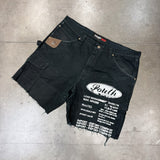 MITS Vintage Cargo Shorts - Black (XXL)