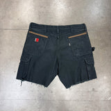 MITS Vintage Cargo Shorts - Black (XXL)