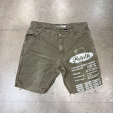 MITS Vintage Cargo Shorts - Olive (XXL)