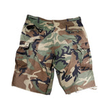 Vintage South Military Patch Baggy Shorts - Woodlands Camo (27W - 42W)