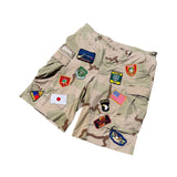 Vintage South Military Patch Baggy Shorts - Desert Camo (27W - 42W)