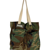 MITS Vintage South Tote Bag - Reconstructed Army