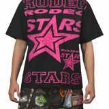 Rodéo Stars T-Shirt - Black/Pink