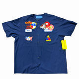 Vintage Patch Mechanic Work Shirt - Navy (M-XXL)