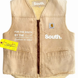 Vintage Signature Sherpa Work Vest - Light Tan (Medium)
