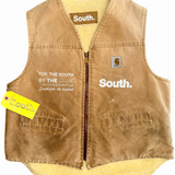 Vintage Signature Sherpa Work Vest - Tan (Medium)