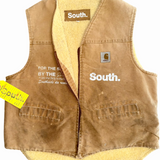 Vintage Signature Sherpa Work Vest - Tan (Medium)