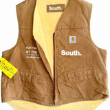 Vintage Signature Sherpa Work Vest - Tan (Medium)