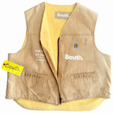 Vintage Signature Sherpa Work Vest - Light Tan (Large)