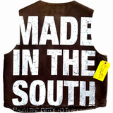 Vintage Signature Sherpa Work Vest - Brown (XL)