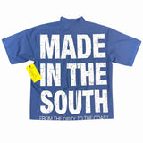Vintage Patch Mechanic Work Shirt - Blue (Medium)