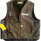 Vintage Signature Sherpa Work Vest - Faded Brown (XXL)