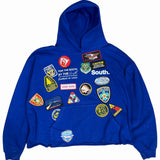 Vintage Patch Signature Hoodie - Royal Blue (XL)