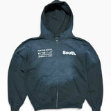 MITS Heavyweight Full Zip Hoodie - Faded Black