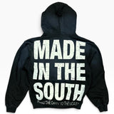 MITS Heavyweight Full Zip Hoodie - Faded Black