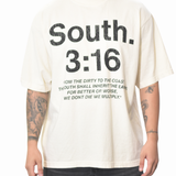 South 3:16 T-Shirt - Cream/Black (M-XXL)